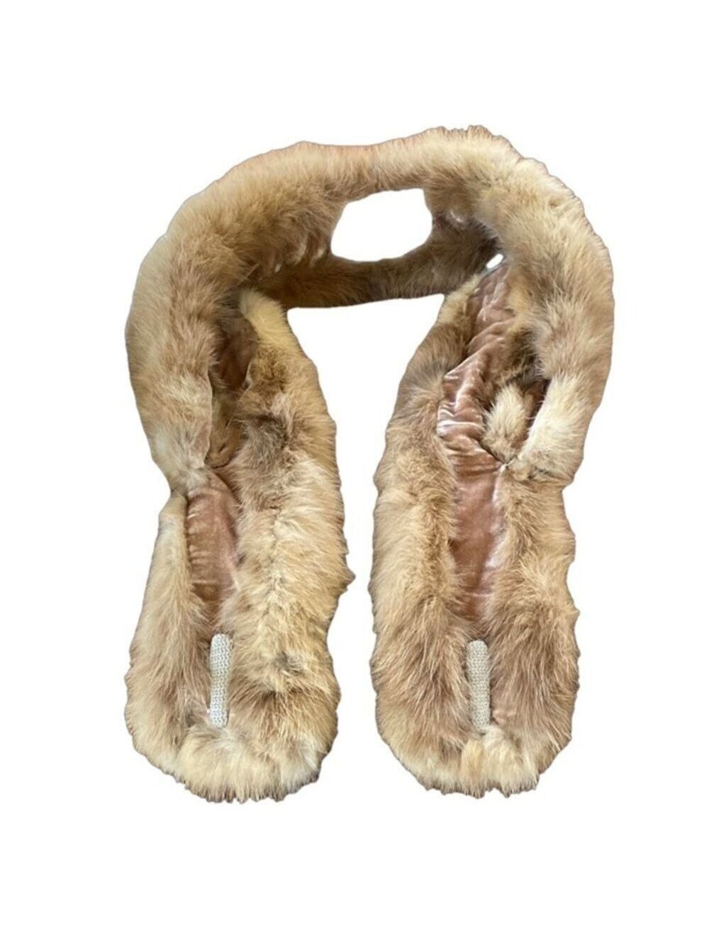 Brix Furs of Saginaw, Michigan Mink Collar with Clips Velvet Lining - Picture 2 of 5